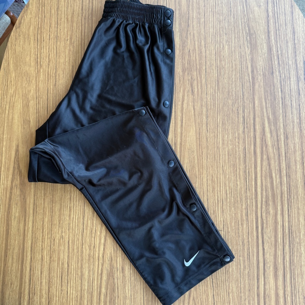 Vintage 90s Nike Snap Off Pants Black Polyester Medium